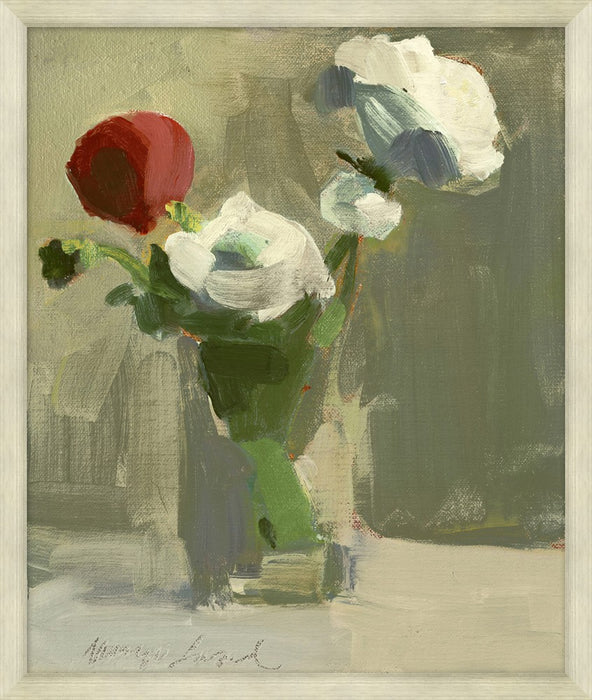 Pink And White Ranunculus 21.75W X 25.75