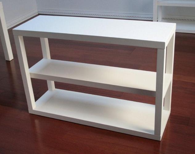 Parsons White Low Bookcase 8