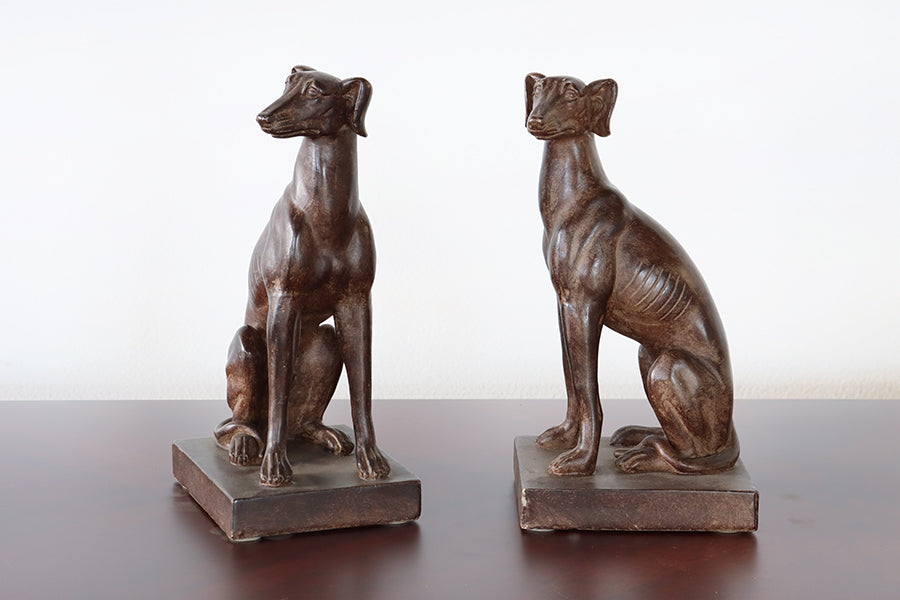 Pair of Greyhound Bookends