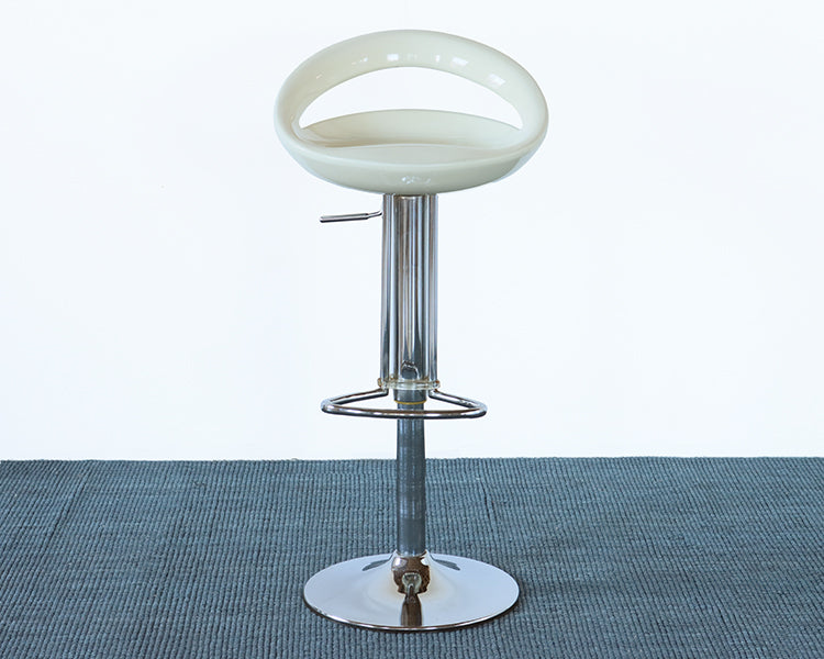 White Cut Out Modern Bar Stool
