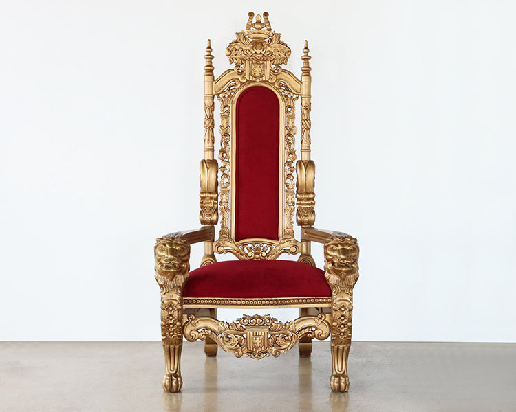Antique Gold Throne Chair