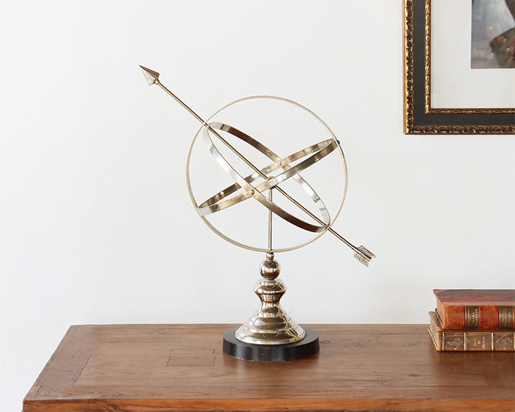 Neptune Aluminum Armillary - Cleared Décor