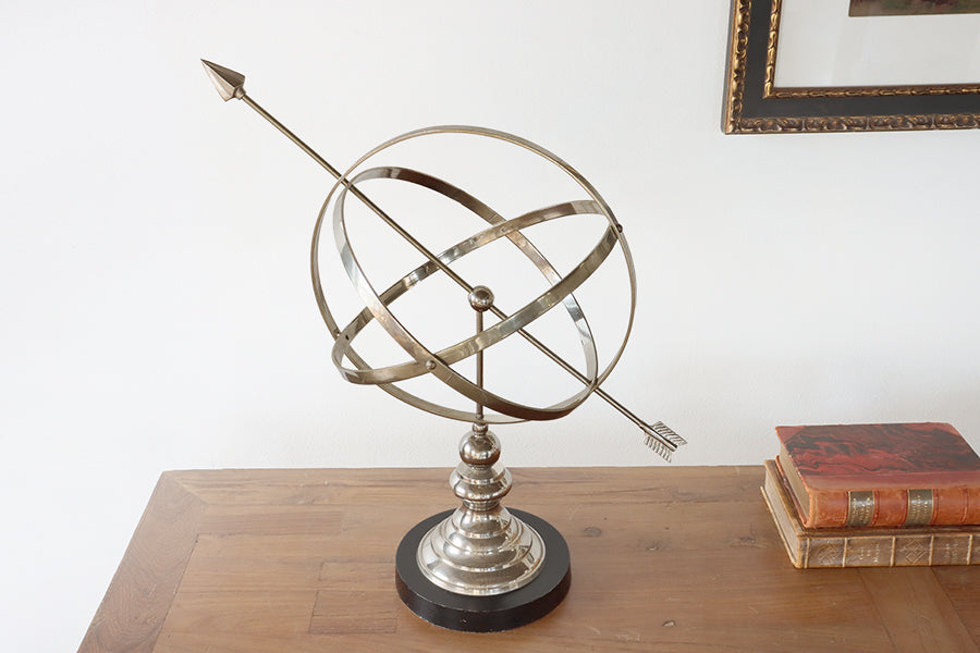 Neptune Aluminum Armillary - Cleared Décor