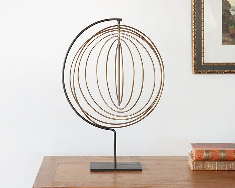 Endless Circles Brass Sculpture - Cleared Décor