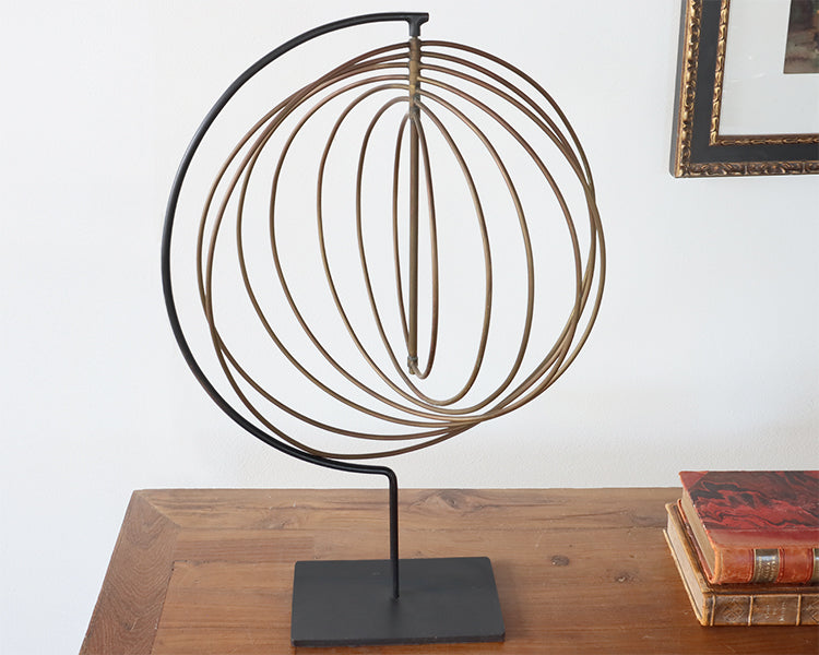 Endless Circles Brass Sculpture - Cleared Décor