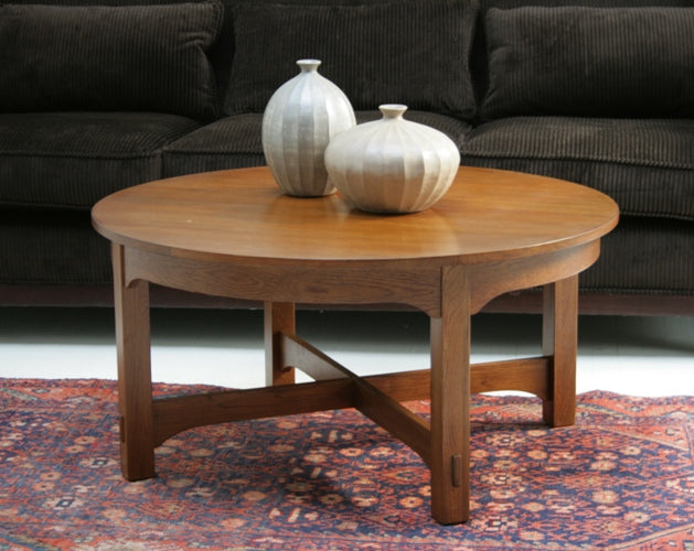 Arts and Crafts Round Coffee Table 9
