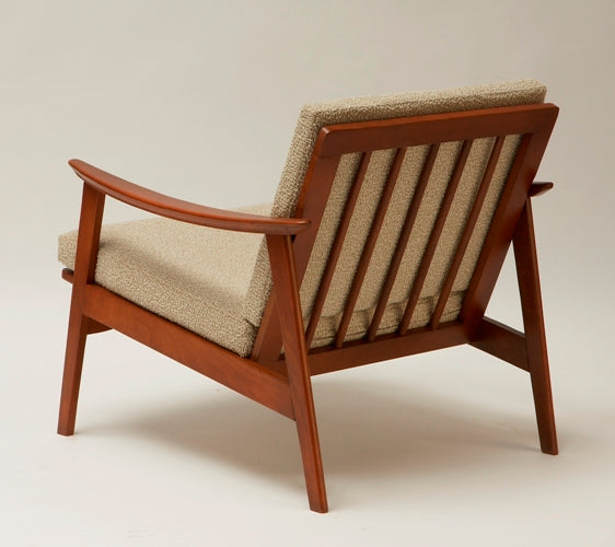 Danish Modern Lounge Chairs in Oatmeal Upholstery RV 9