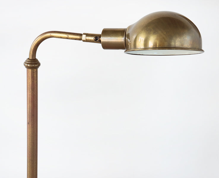Adjustable Brass Pharmacy Floor Lamp