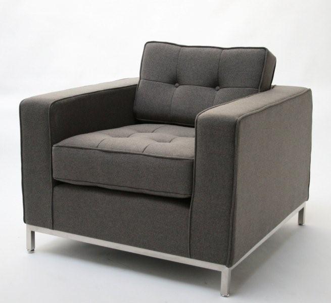 Grey Florence Knoll Style Club Chair 8
