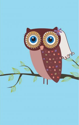 Bride Owl Branch 24W x 36H 6
