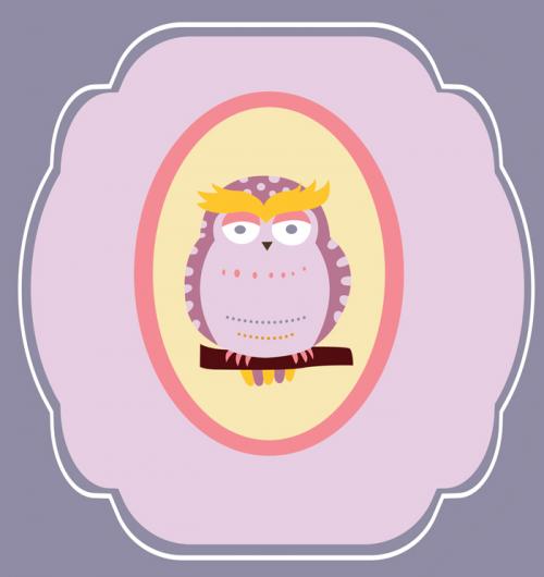 Cranky Owl Portrait 15W x 15H 7