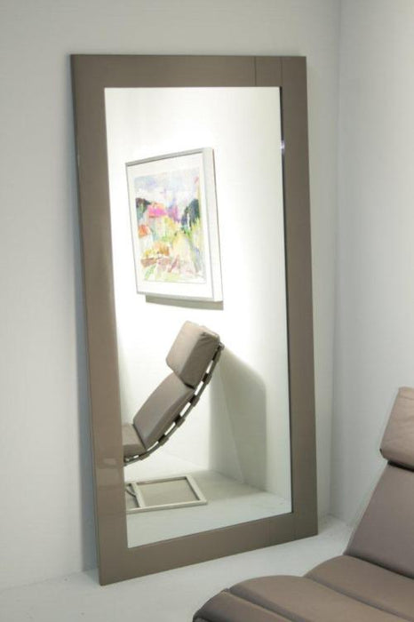 Rectangular Grey Lacquer Mirror 9