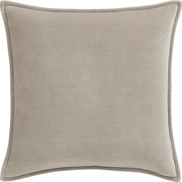 Greige Velvet Pillow 1