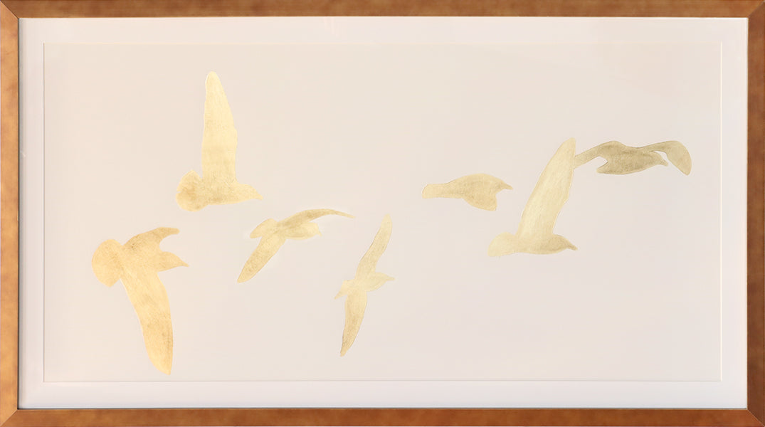 Layered Birds 2 GL 44.75W x 24.75H