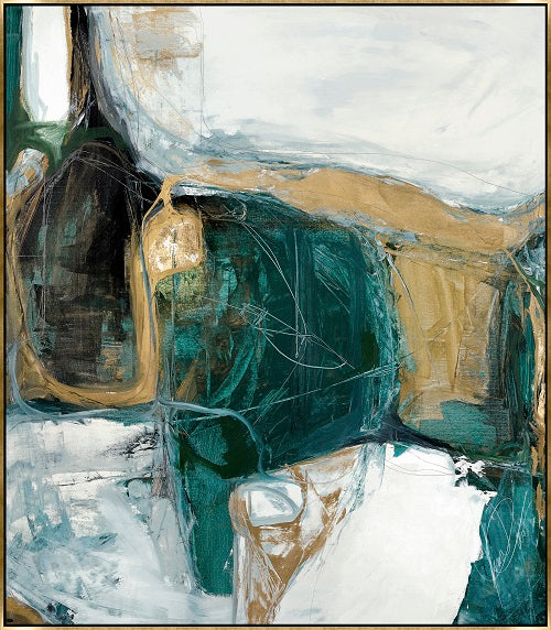 Bloquer Green, Blue, Gold II 54W x 62H