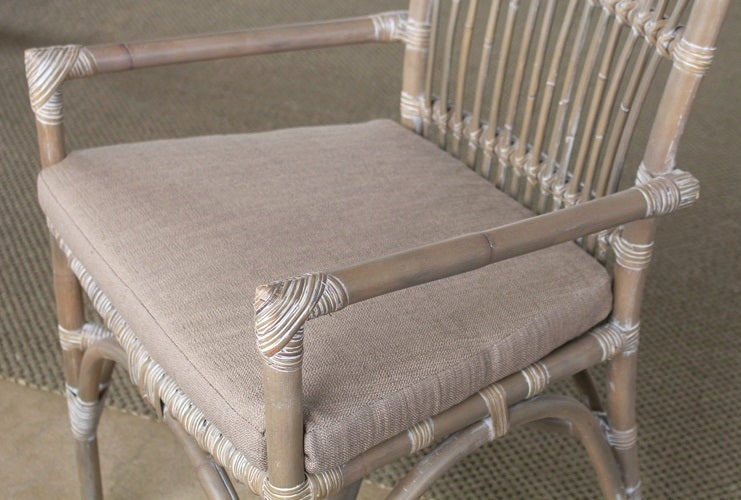 AC152 Bamboo and Woven Rattan Arm Chair