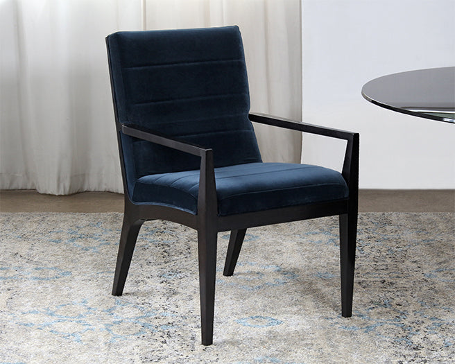 AC230 - Jet Arm Chair with Sapphire Upholstery