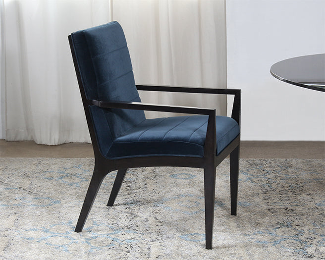 AC230 - Jet Arm Chair with Sapphire Upholstery