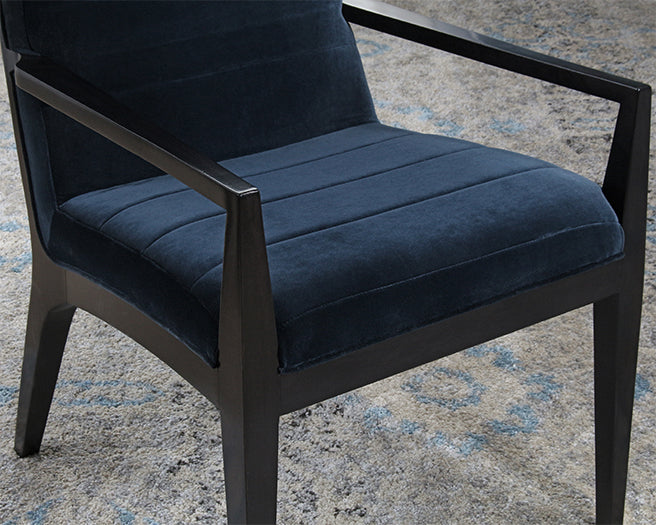 AC230 - Jet Arm Chair with Sapphire Upholstery