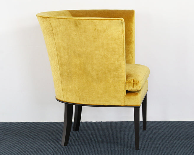 AC236 - Tight Back Shelter Arm Chair In Dijon Velvet