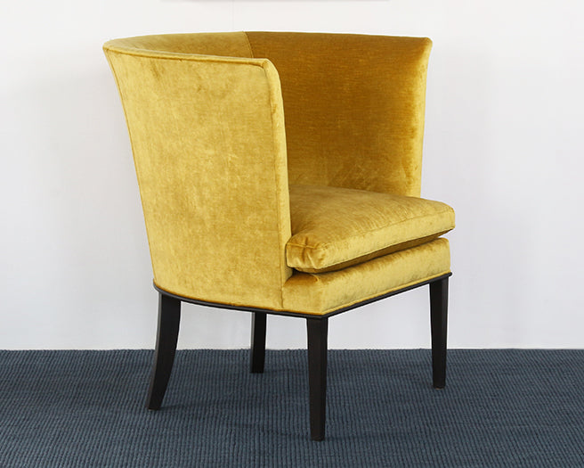 AC236 - Tight Back Shelter Arm Chair In Dijon Velvet
