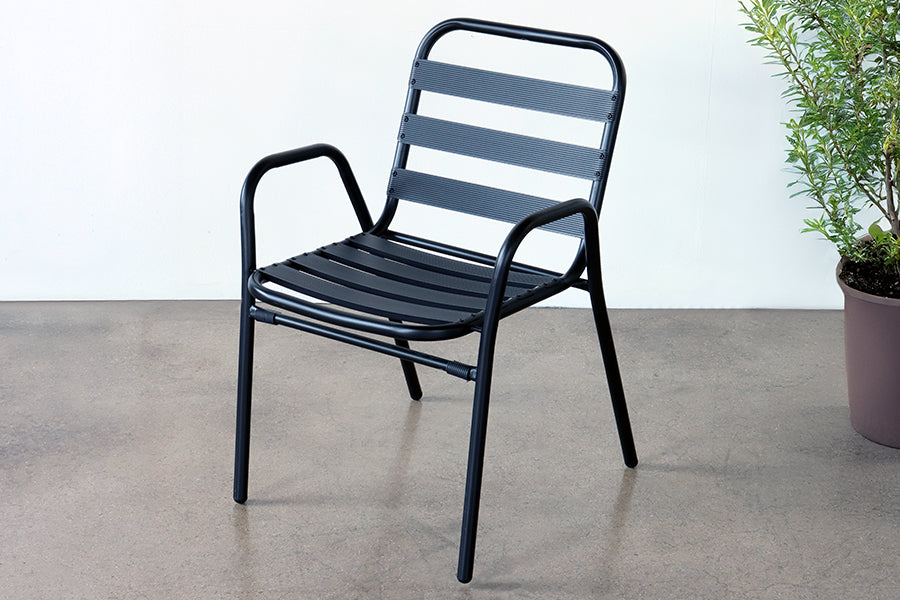 Black Aluminum Outdoor Chair