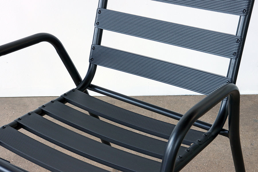 Black Aluminum Outdoor Chair