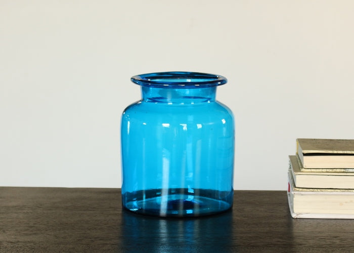 Blue Glass Apothecary Jar