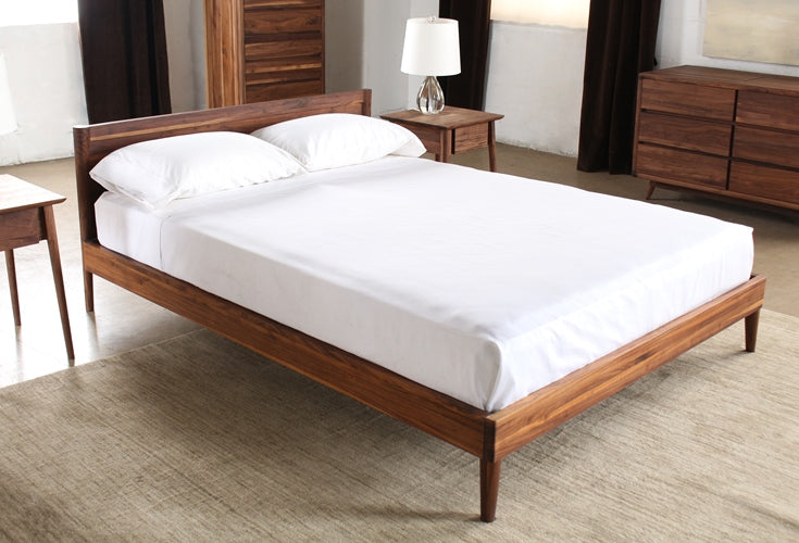 BED39 - Vintage Queen Bed in American Black Walnut