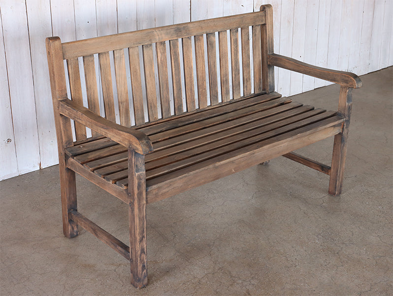 Refurbished Natural Teak Bench