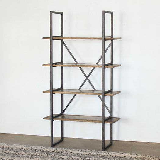 BK56 Modern Industrial Single Bookcase