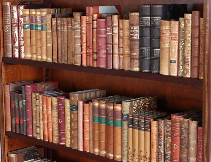 BOOK31 Set of 12 Antique Leather Bound Books