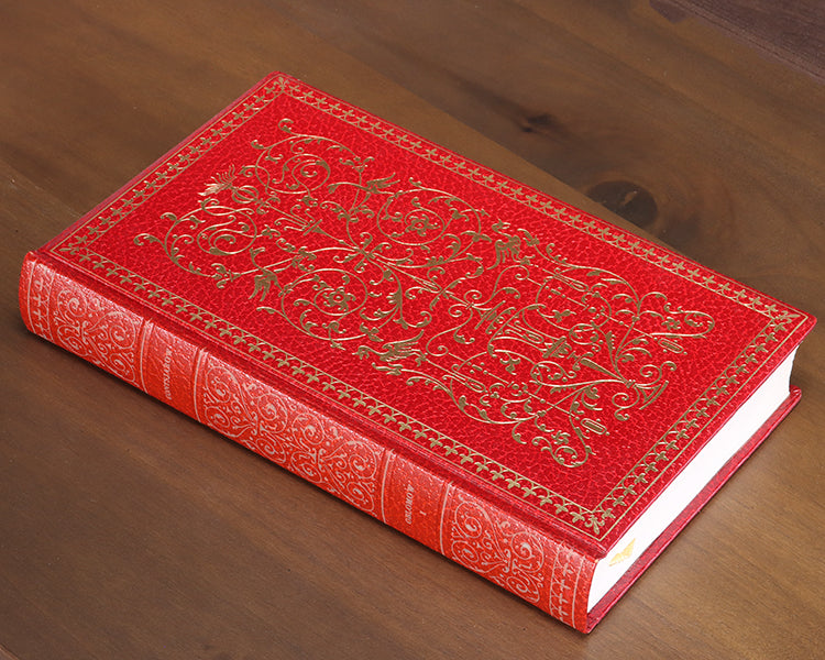 Red & Gold Hardcover Book
