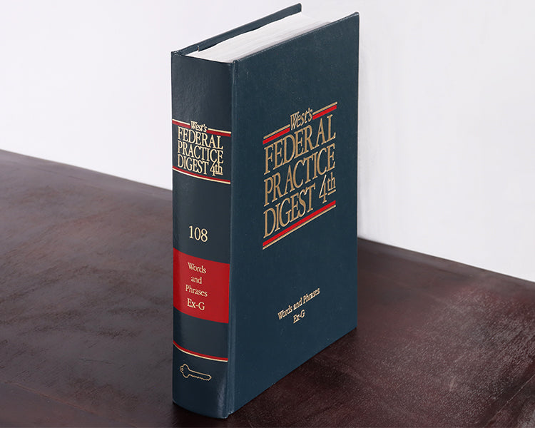 Blue & Red Federal Practice Digest Law Book