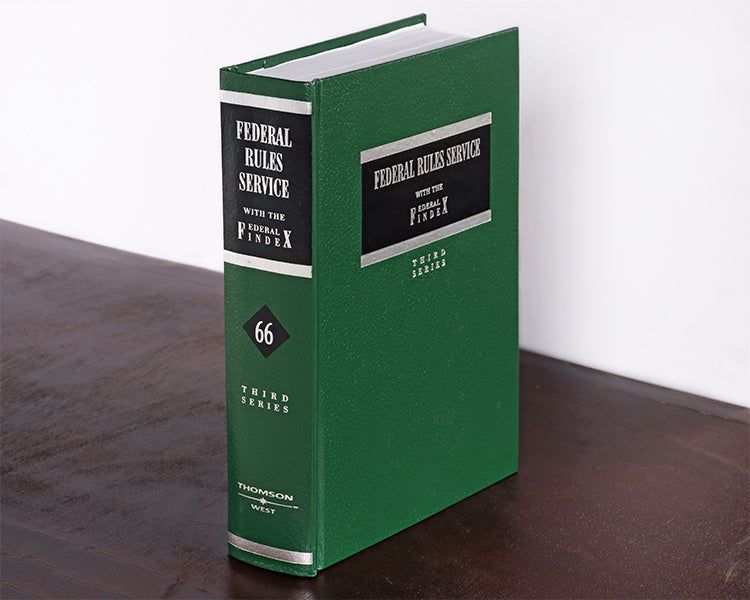 Green & Black Federal Rules Service Law Book
