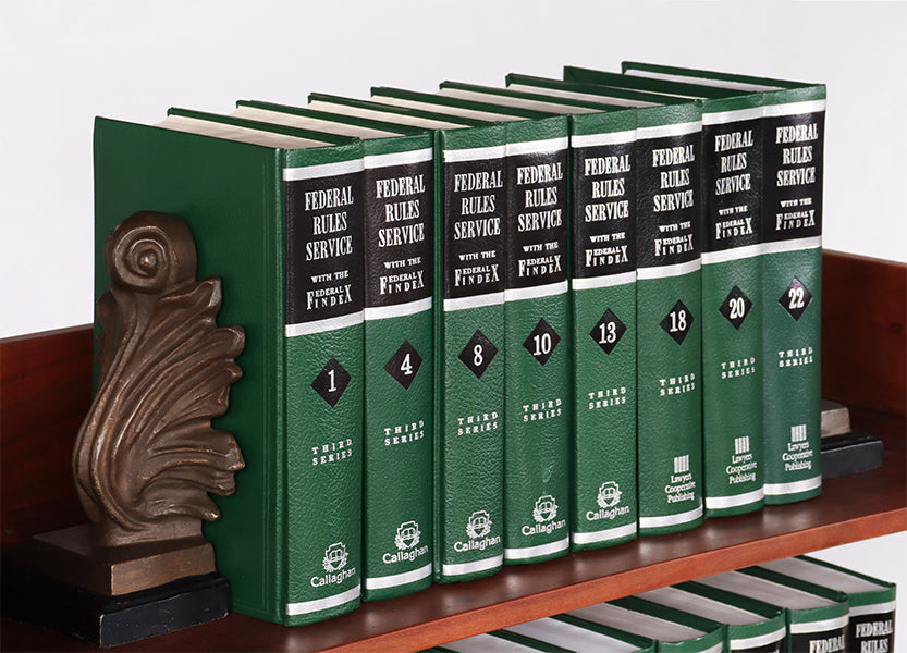 Green & Black Federal Rules Service Law Book