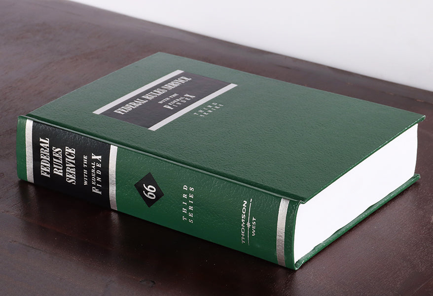 Green & Black Federal Rules Service Law Book