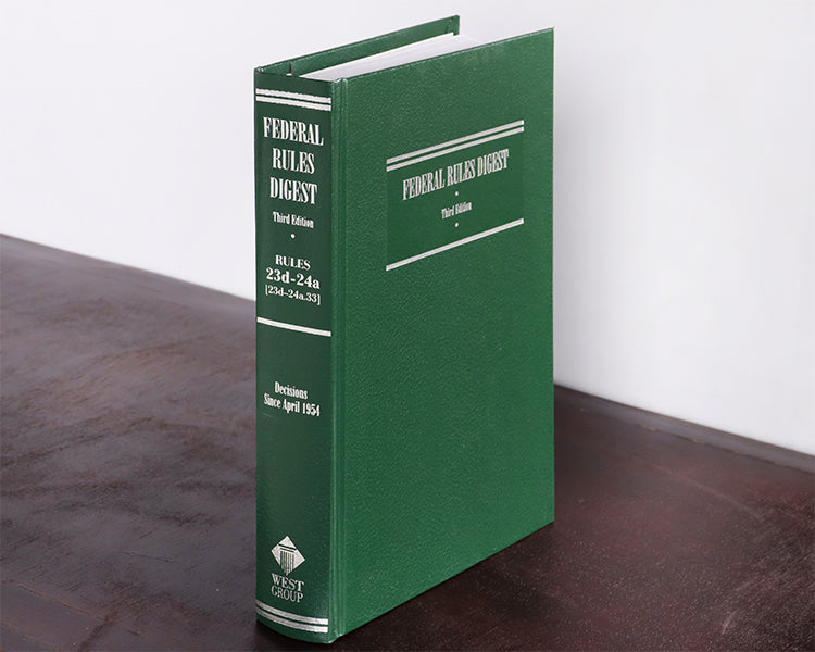 Green Federal Rules Digest Law Book