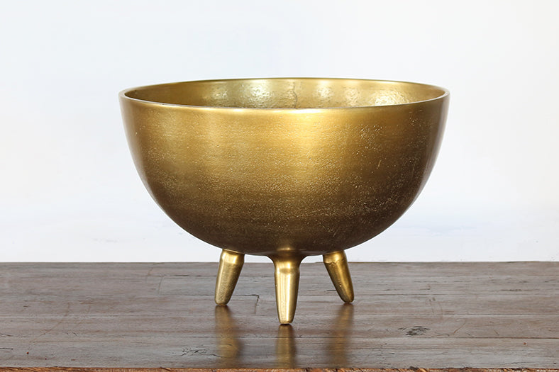 BOWL52 - Medium Antique Brass Aluminum Bowl