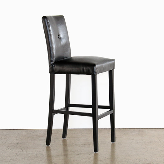 Black Leather Bar Stool