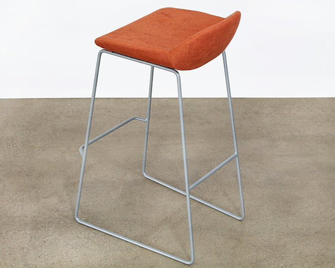 BS64 - Mid-Century Style Burnt Orange Barstool