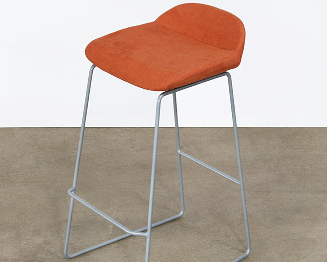 BS64 - Mid-Century Style Burnt Orange Barstool