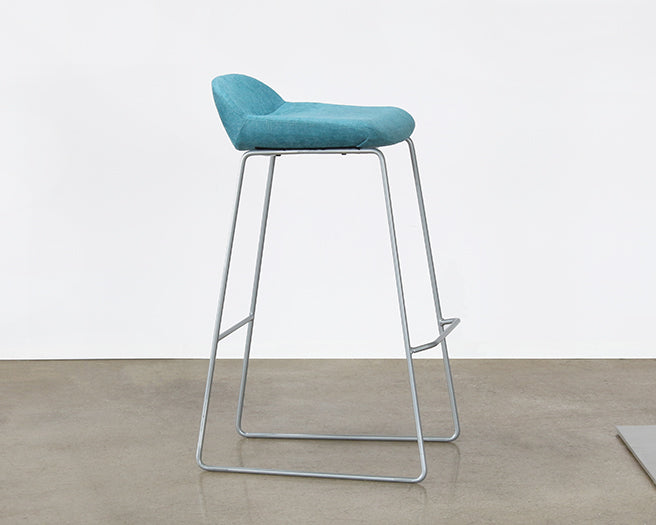 BS65 - Mid-Century Style Sky Blue Barstool