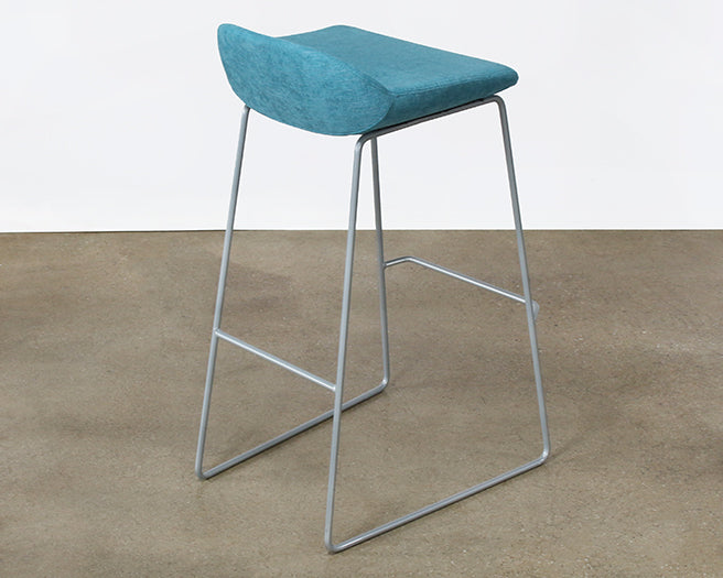 BS65 - Mid-Century Style Sky Blue Barstool