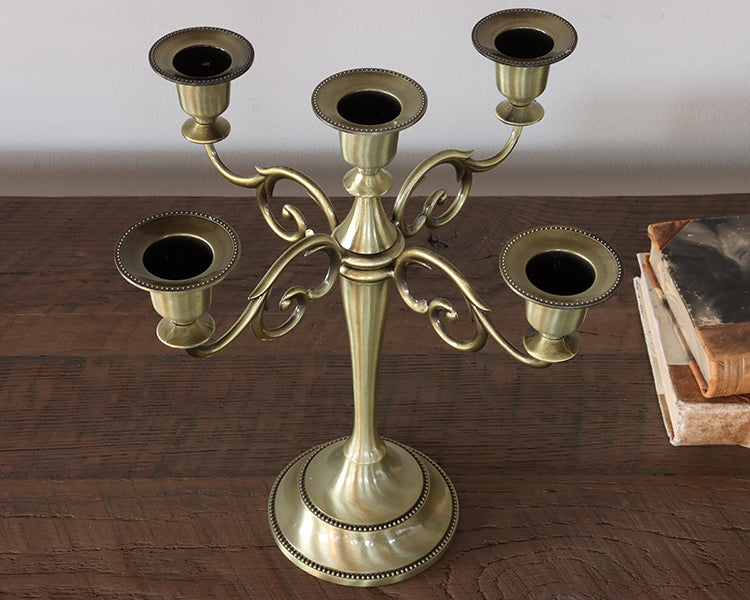 Bronze 5 Arm Candelabra