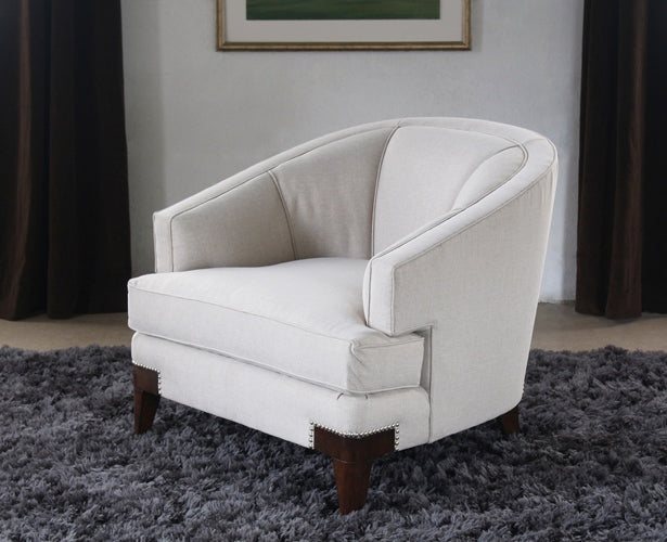 CC216 Channel Back Club Chair with Nailhead Accents