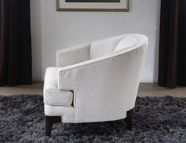 CC216 Channel Back Club Chair with Nailhead Accents