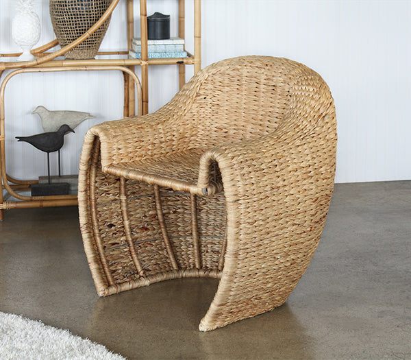 Honey Rattan Club Chair