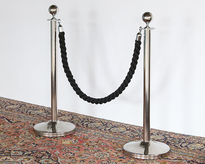 Stainless Steel Stanchion Posts Set Of 2 - Cleared