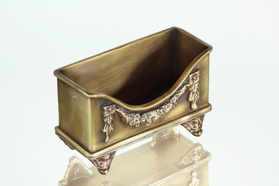 Floral Swag Brass Card Holder - Cleared Decor